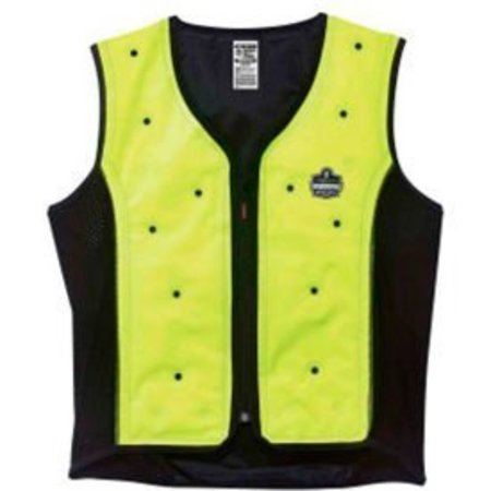ERGODYNE Ergodyne® 12674 Chill-Its® 6685 Dry Evaporative Cooling Vest, Lime, L 12674